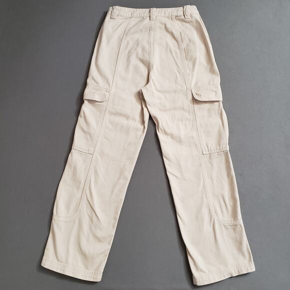 BILLABONG Wall to Wall Denim Cargo Pants Size 26‎ Antique White - Picture 2 of 12
